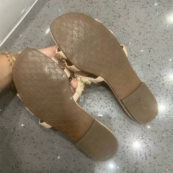 Elegant Pearl Embellished Women's Slides - Picture 6 of 8